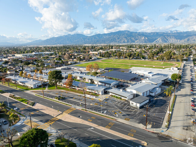 Traweek Middle School has a  nice campus in West Covina.