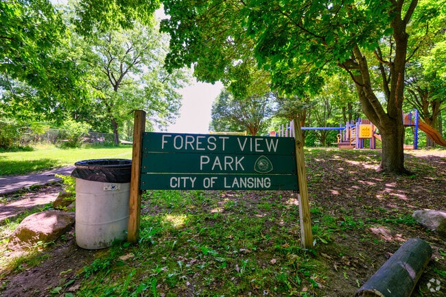 The community's namesake park, Forest View Park offers a playground with a large green space.