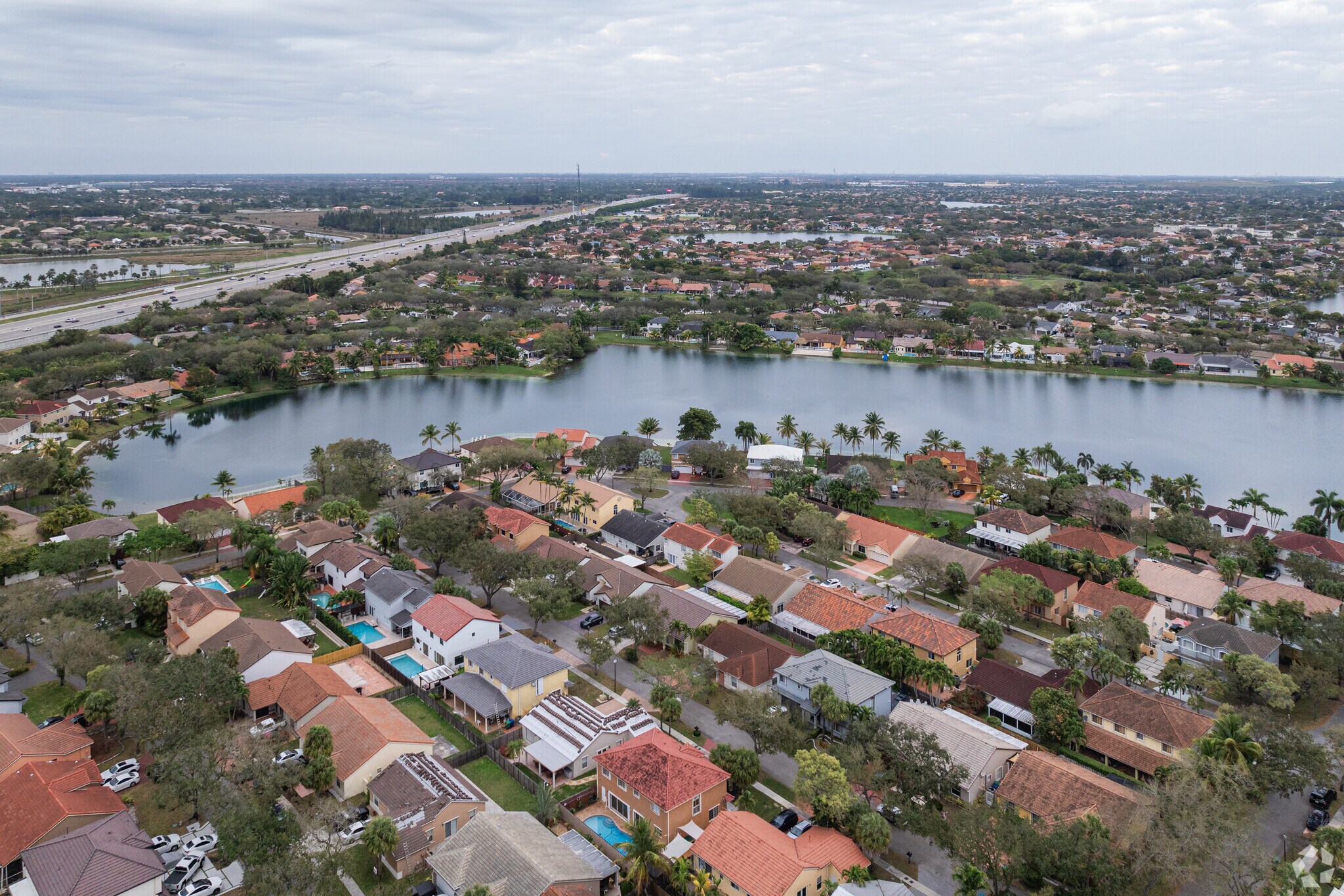 Wake up to a waterfront panorama from Lakes on the Green homes.