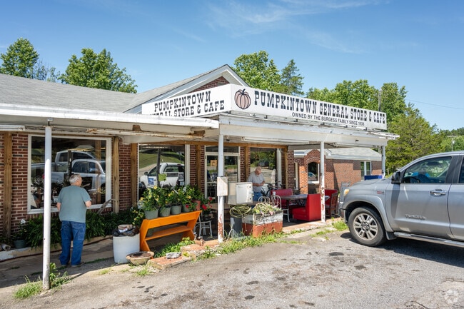 The Pumpkintown General Store is a favorite destination for locals and visitors alike.