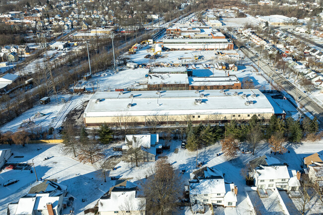 Aerial view of Harvard Avenue Performance Academy in Corlett neighborhood.