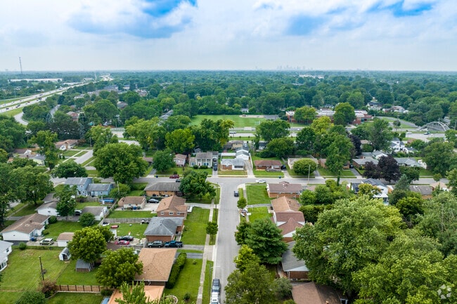 Leawood is a small charming community sprinkled with trees.