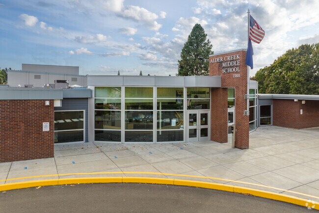 Alder Creek Middle School on SE Webster Rd in the Oak Grove Neighborhood.