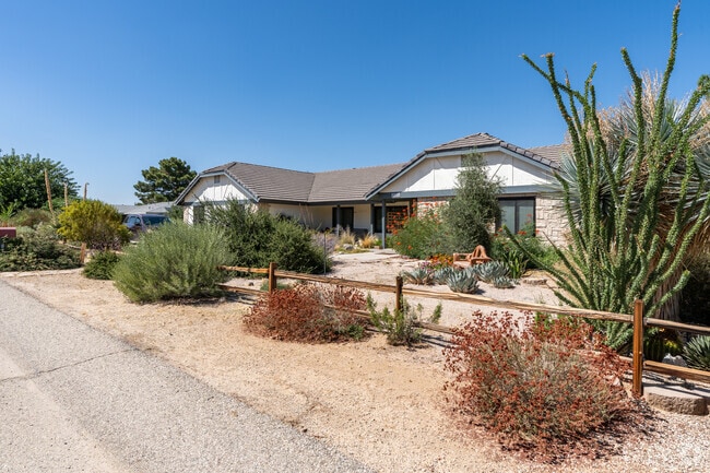 Drought-resistant landscaping is popular in the Southeast Antelope Valley.