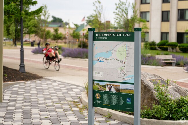The Empire State Trail runs through Tonawanda, New York.