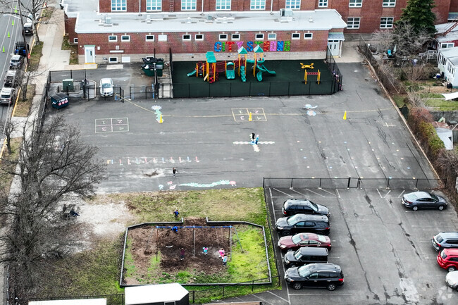 Captain James Lawrence Elementary School has a small playground for the kids.