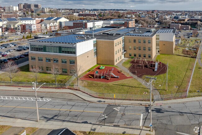 Waltersville School on 150 Hallett Street in Bridgeport, CT.