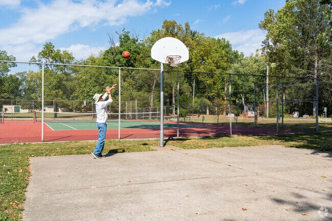 In Deming Park you'll find playgrounds, basketball courts, a pond, artwork and holly arboretum.