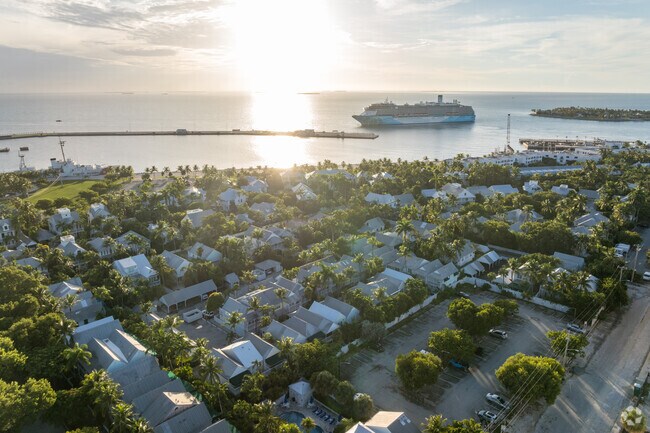 Truman Annex is located at the end of Key West near Mallory Square.