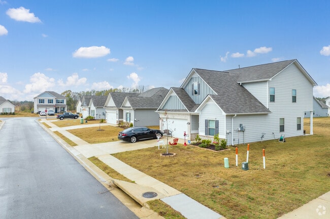 New traditional style houses mix suburban and country living in Harpersville.
