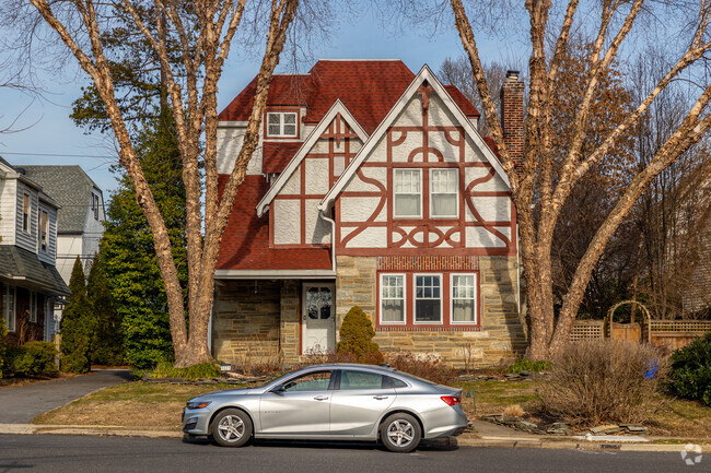 Tudor style architecture is a prominent feature in Llanerch Hills.