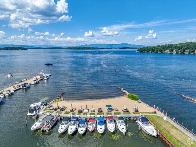 Enjoy one of the many beaches along the Lake Winnipesaukee in Gilford.