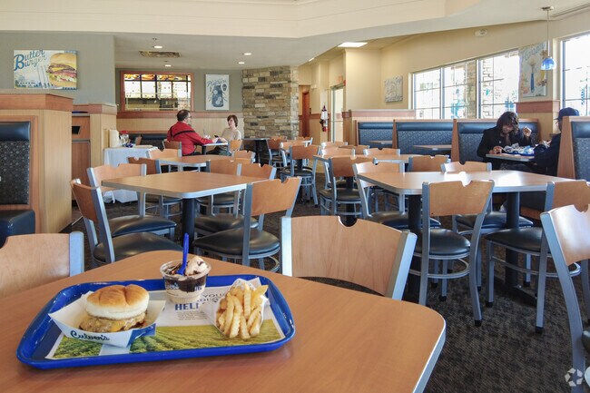 Pick up a ButterBurger or some small-batch frozen custard at Culver's in Dunes Manor.
