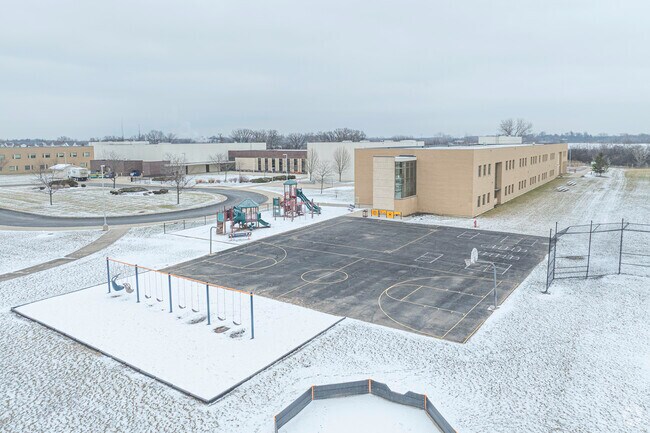 Shoot some hoops with your friends when attending Prairiewood Elementary School.