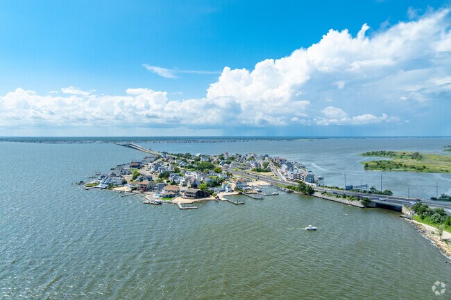 Pelican Island serves as the gateway to Seaside Park with Route 37 running directly through it.