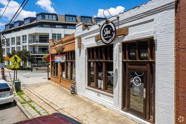 Austin Ave retail in Inman Park has Shu Company and cleaners next door.