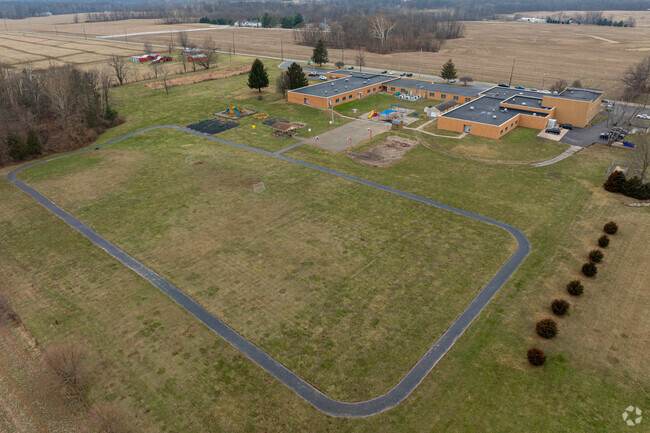 Fayette Central Elementary School has a large athletic field with a track.