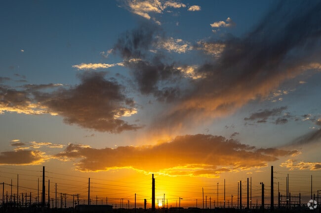 West Texas is famous for its beautiful sunsets over the Texas plains.