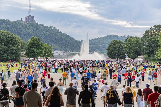 Point Park is filled to the brim every year at the Pittsburgh Independence Day Celebration.