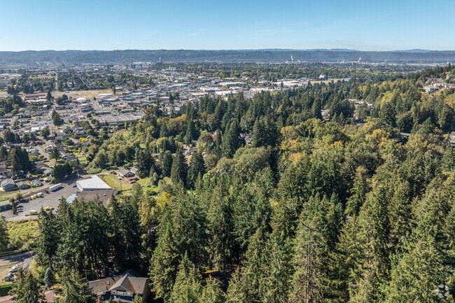 Columbia Heights East is a tranquil neighborhood of hillside homes overlooking the city.