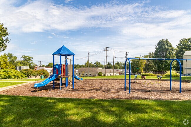 Alton Depot Park has a great playset to take the kids in West Bloomington.