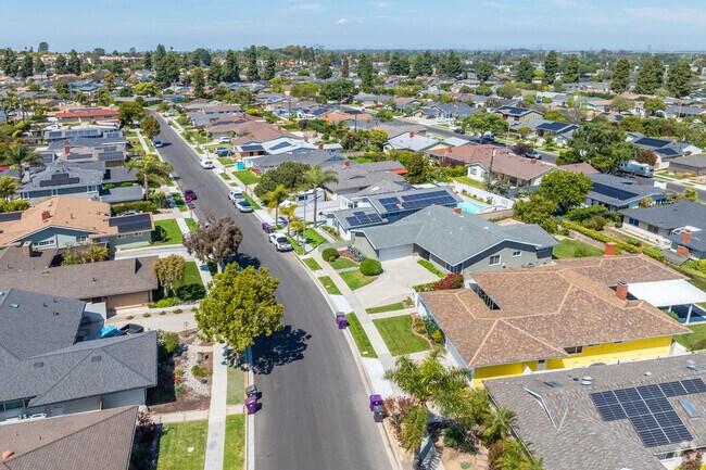 University Park Estates gently slopes up towards Bixby Hill and the University.