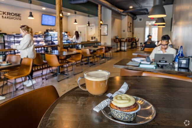 Blackrose Cafe & Bakehouse in Locust Grove offers bakery items, coffee, and more.