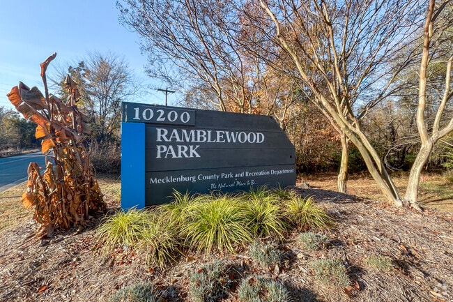Ramblewood Park is a large park with multiple athletic fields and playgrounds in Ayrsley.
