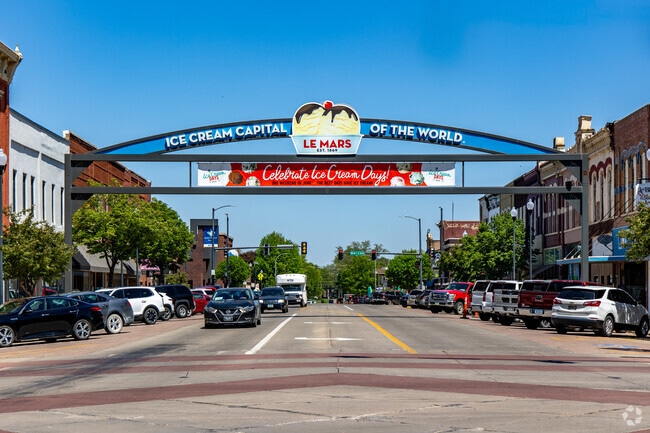 Le Mars, Iowa, claims to be the “Ice Cream Capital of the World” thanks to being the home of Wells Enterprises, Inc.