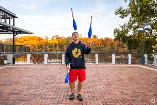 Head by the Lake Kittamaqundi in Columbia to see people practicing their skills.