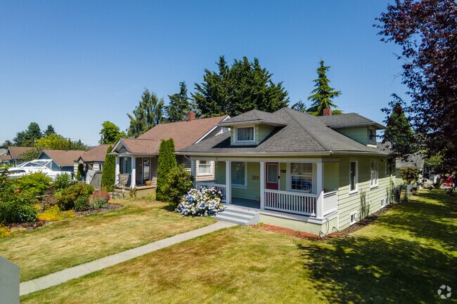 Craftsman home with porch in the Delta neighborhood.