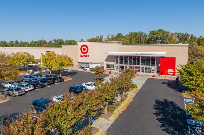 Convenient shopping centers in Laurel include small businesses and big brands such as Target.