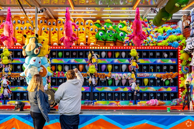 Carnival games of all kinds can be found through the Milan Community Fair.