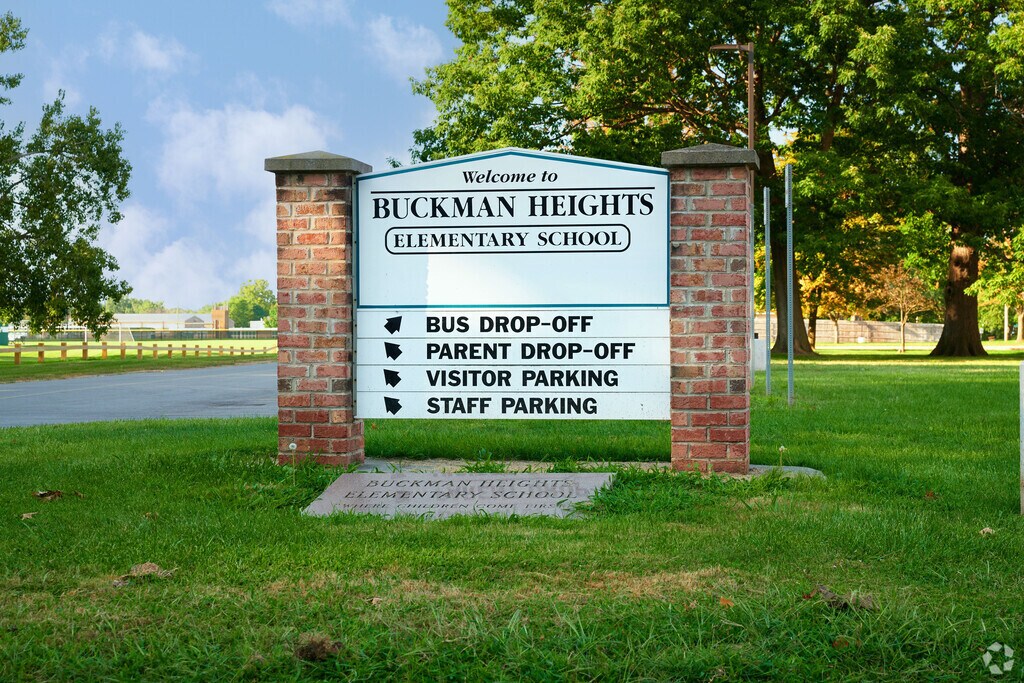Buckman Heights Elementary School sign.
