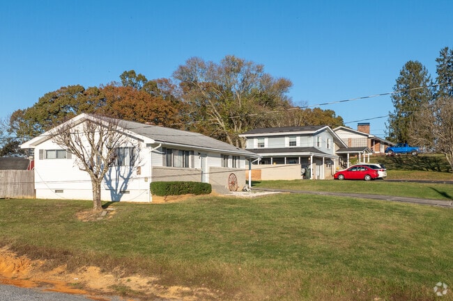 Rows of charming homes line the streets of Fall Branch.