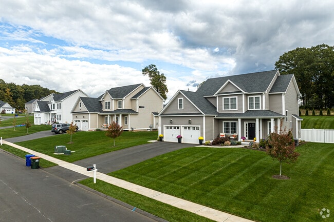East Southington homebuyers can expect large manicured lawns and attached garages.