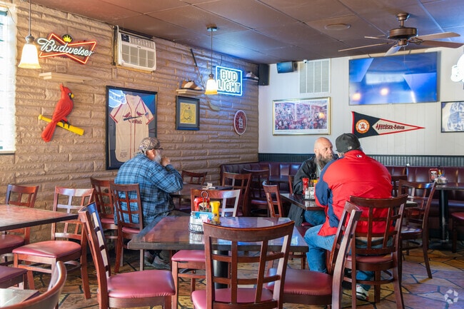 Stop by The Haven in Boulevard Heights and enjoy the sports memorabilia.