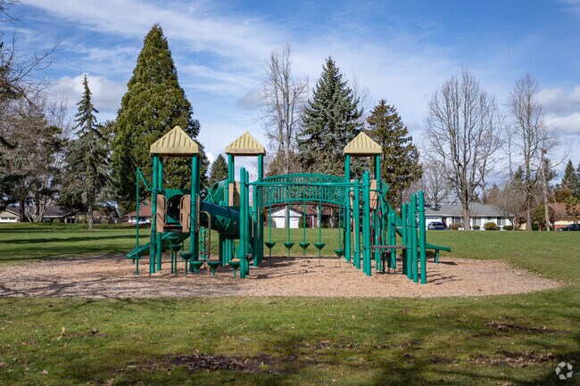 A vibrant play area at Bella Vista Park brings joy to young residents of Northwest Gresham.