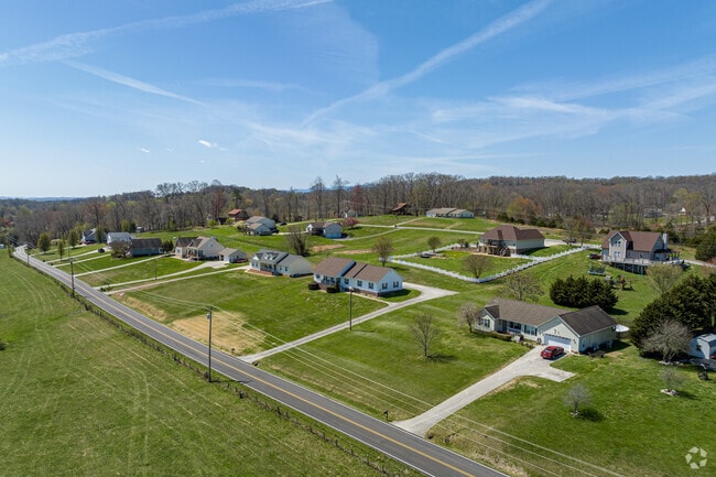 Aerial View of Homes on Mill Creek Road in Andersonville, TN