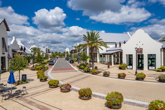 Waterside Place in Lakewood Ranch is a pristine area lined with retailers and restaurants.