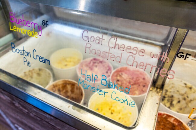 The unique and rotating flavors of ice cream at The Outside Scoop in Indianola are all delicious