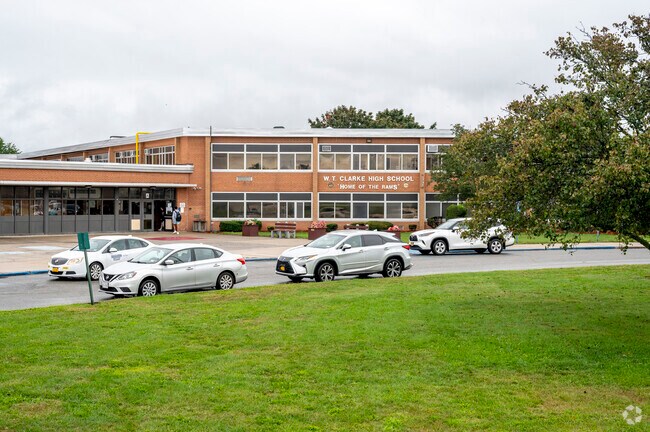 Tresper Clarke High School has 800 students in grades 9-12 with a student-teacher ratio of 11:1.