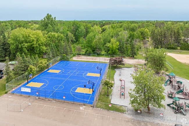 A large play area is located behind Winterquist Elementary.