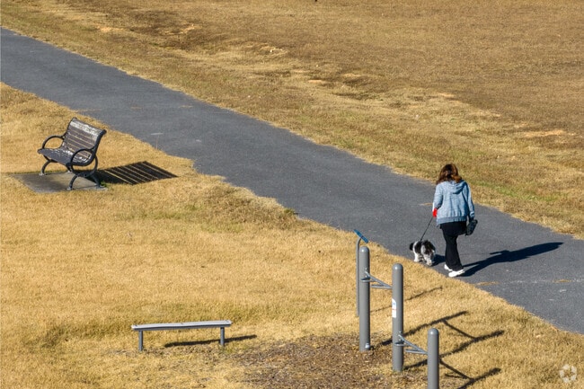 Murray Hills Park has a great track for residents to walk.