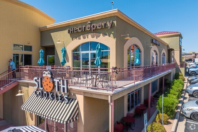 The Crepery is a local franchise with sweet and savory French creations and specialty drinks.