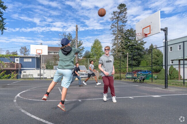 Granite Falls Skate Park near Canyon Creek also has a basketball court to shoot hoops on.