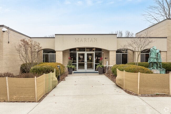 Marian High School entrance.
