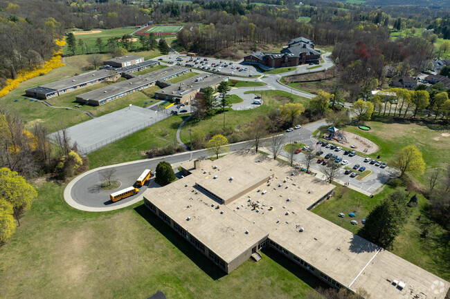 A middle school with an advanced athletic facility in Millbrook.