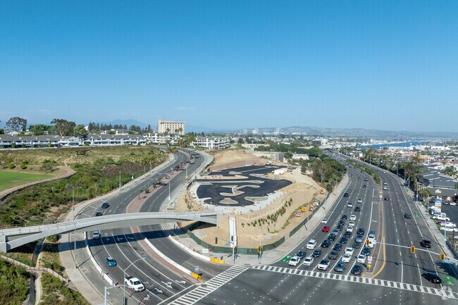 Pacific Coast Highway runs along the northside of West Newport Beach.