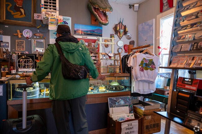 Mom and Pop art shop has an assortment of items in Santa Fe.